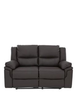 Albion 2-Seater Luxury Faux Leather Manual Recliner Sofa